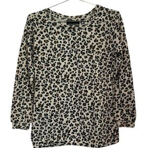 Minkpink leopard print T-shirt/sweatshirt size extra small